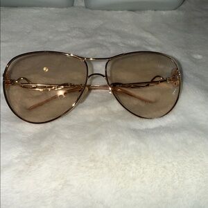 Gold Aviator Sunglasses